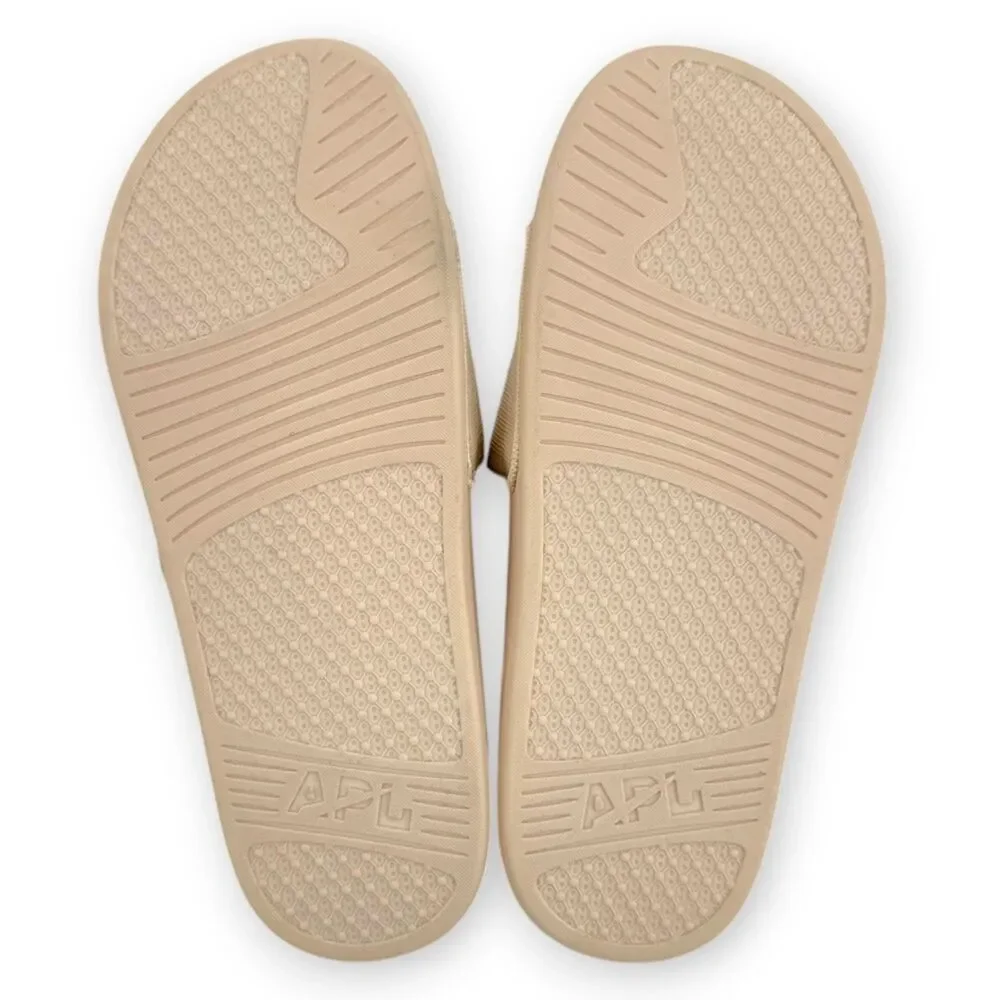 NEW APL Men's Big Logo TechLoom Slide Warm Silk/Caramel Size 8